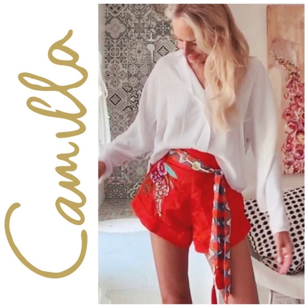 Camilla Silk Faraway Tree Shorts size  Small